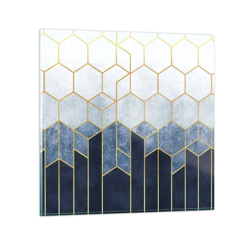 Obraz na skle - Kompozice v synkopickém rytmu - 30x30 cm