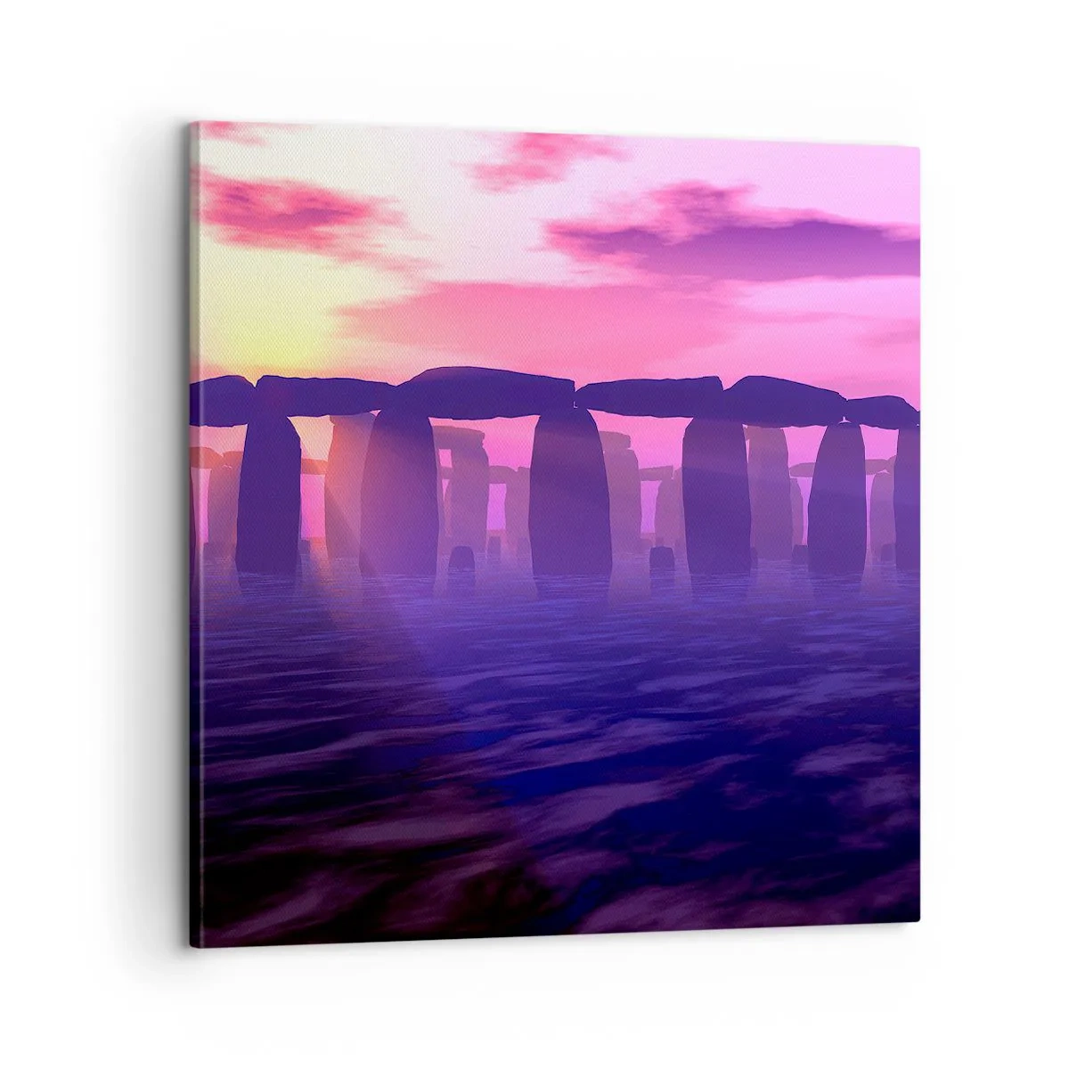 Obraz na plátně - Tajemství za svítání v mlze - 60x60 cm