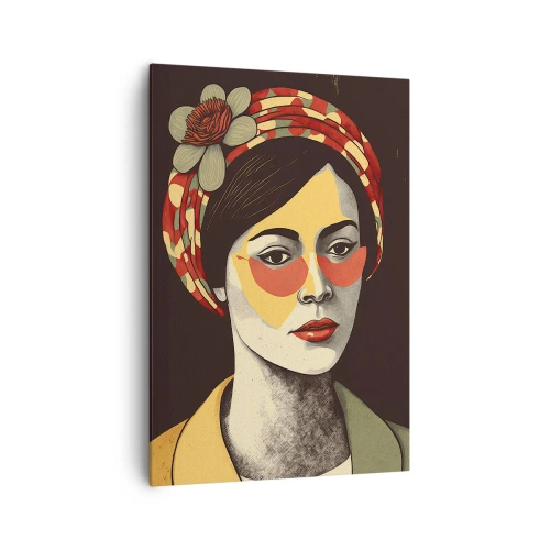 Obraz na plátně - Korálová dáma - 70x100 cm
