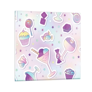 Obraz na skle - Aby byly každý den narozeniny - 50x50 cm