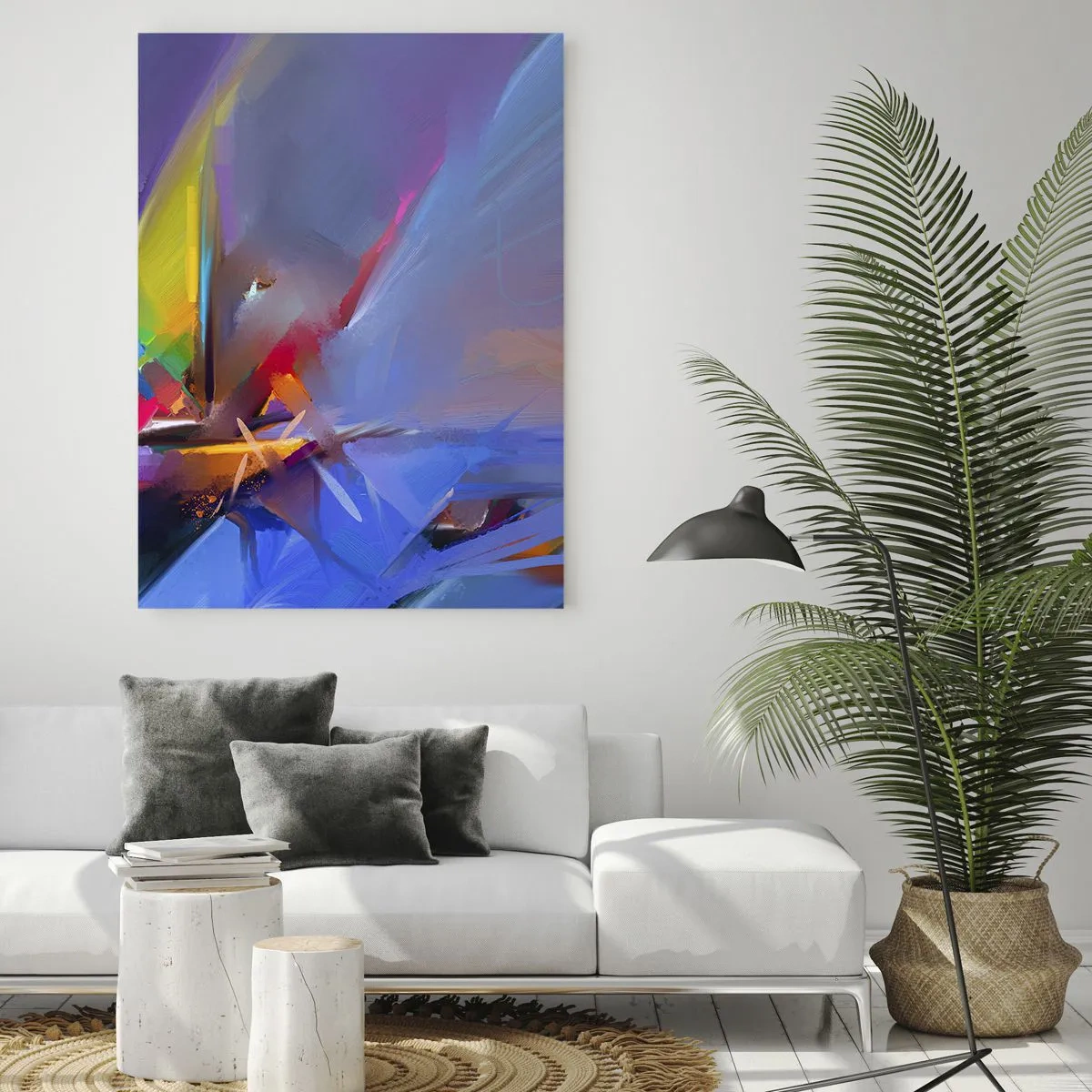 Obraz na skle - Proletěla jako pták - 80x120 cm