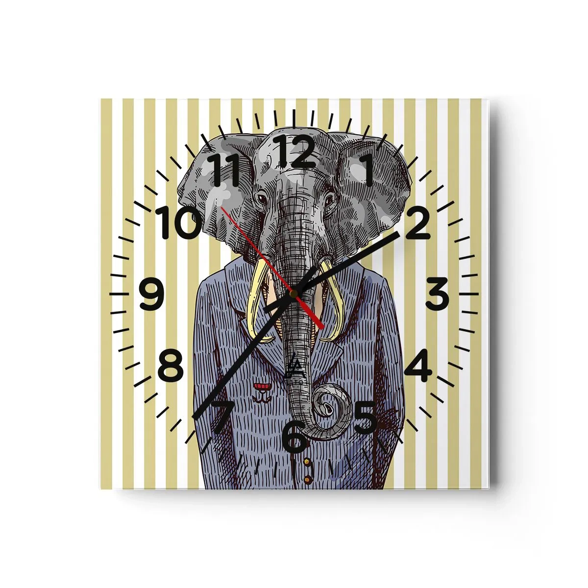 Nástěnné hodiny - Elegantní od přírody - 40x40 cm