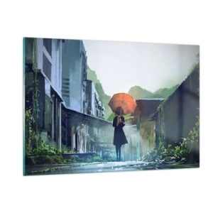 Obraz na skle - Oživující déšť - 120x80 cm