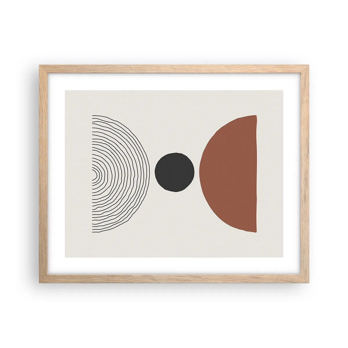 Plakát v rámu světlý dub - V centru pozornosti - 50x40 cm