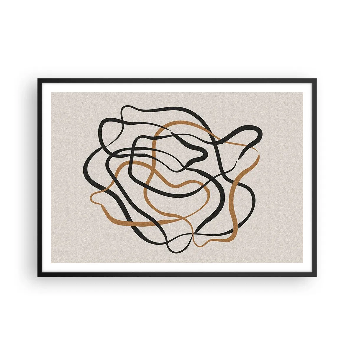 Plakát v černém rámu - Všechno se pokroutilo - 100x70 cm