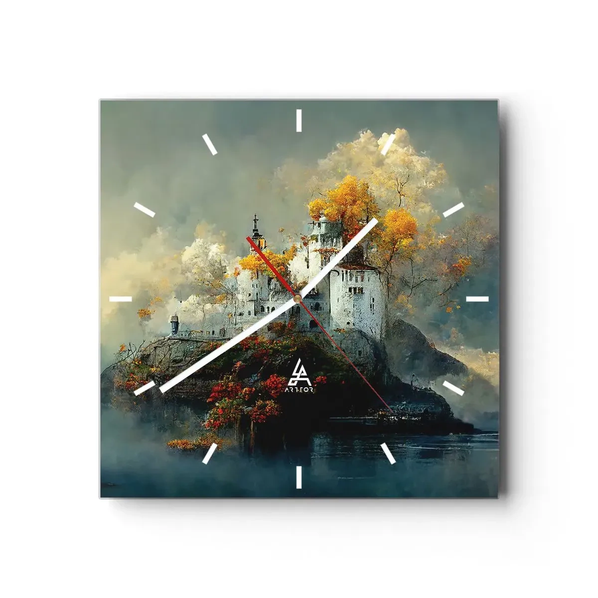 Nástěnné hodiny - Začátek romantického příběhu - 30x30 cm