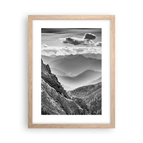 Plakát v rámu světlý dub - Až k obzoru - 30x40 cm