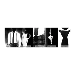 Vzor Fototapety Samolepicí Deluxe Sticker - Ve stylu noir - Abstrakce, Žena a muž, Móda - 100x30 cm