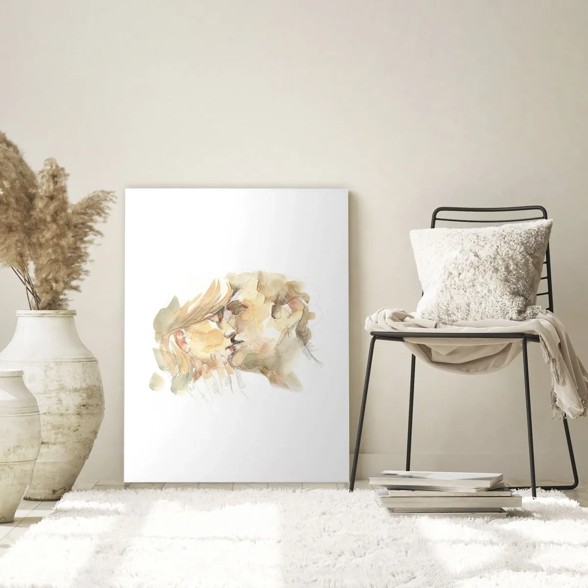 Obraz na skle - Nalezena polovina? - 80x120 cm