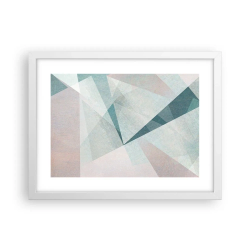 Plakát v bílém rámu - V klidu, ale dynamicky - 40x30 cm