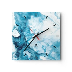 Nástěnné hodiny - Modrý koncert - 30x30 cm