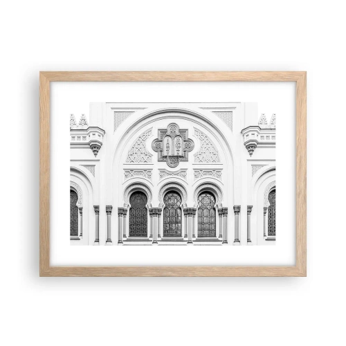 Plakát v rámu světlý dub - Na pomezí kultur - 40x30 cm