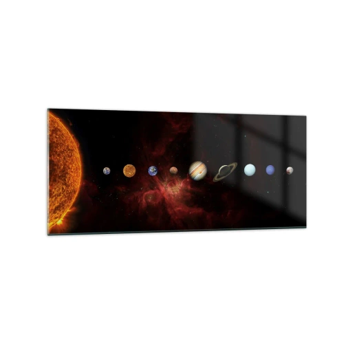 Obraz na skle - Naše čtvrť - 120x50 cm