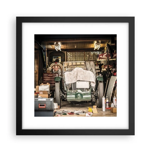 Plakát v černém rámu - Zpět do minulosti - 30x30 cm