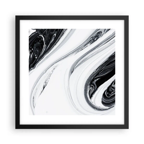 Plakát v černém rámu - Spojení protikladů - 40x40 cm