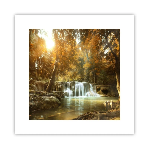 Plakát - Parkový vodopád - 30x30 cm