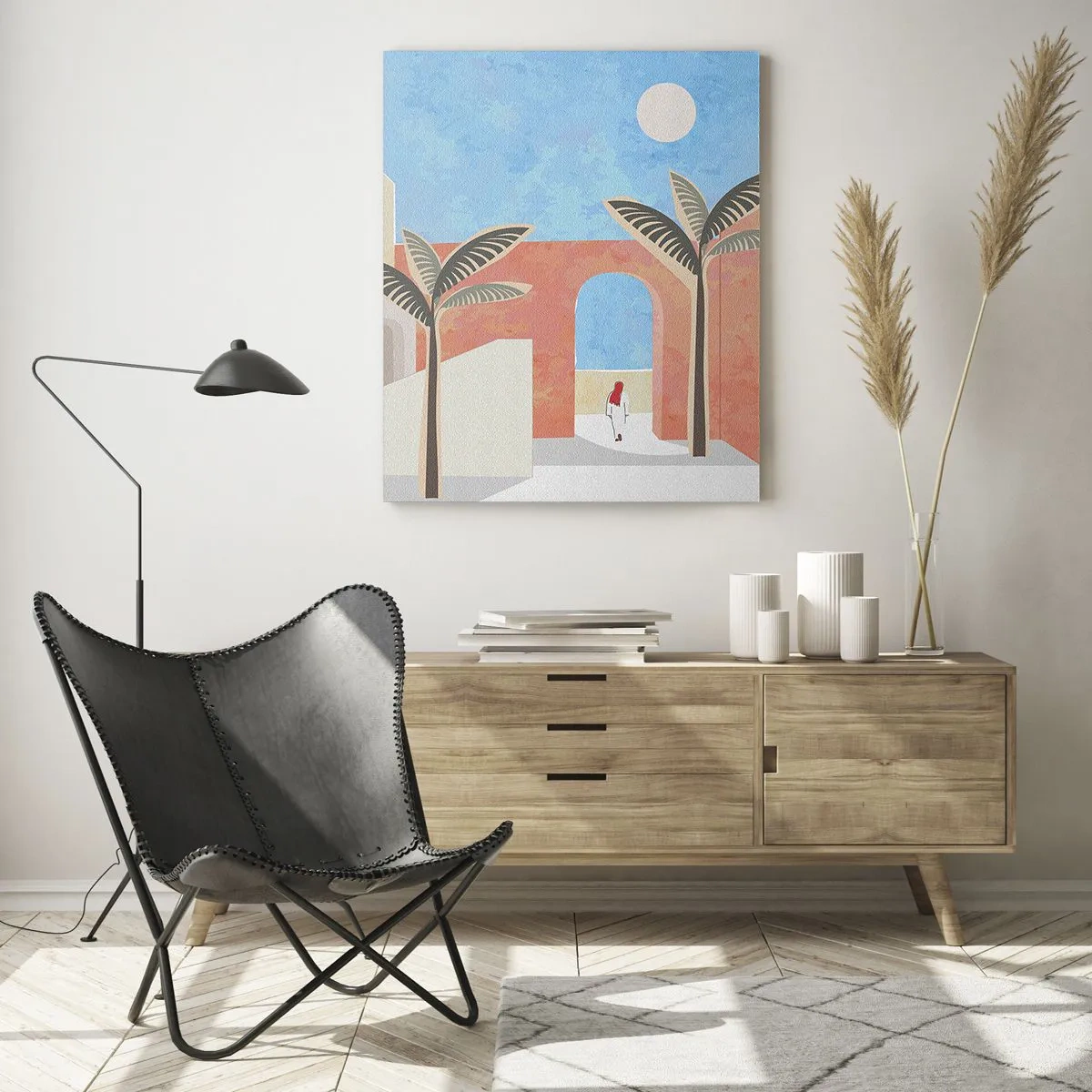 Obraz na skle - Arabský den - 50x70 cm
