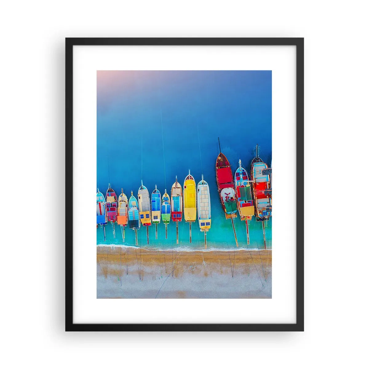 Plakát v černém rámu - Z ptačí perspektivy - 40x50 cm