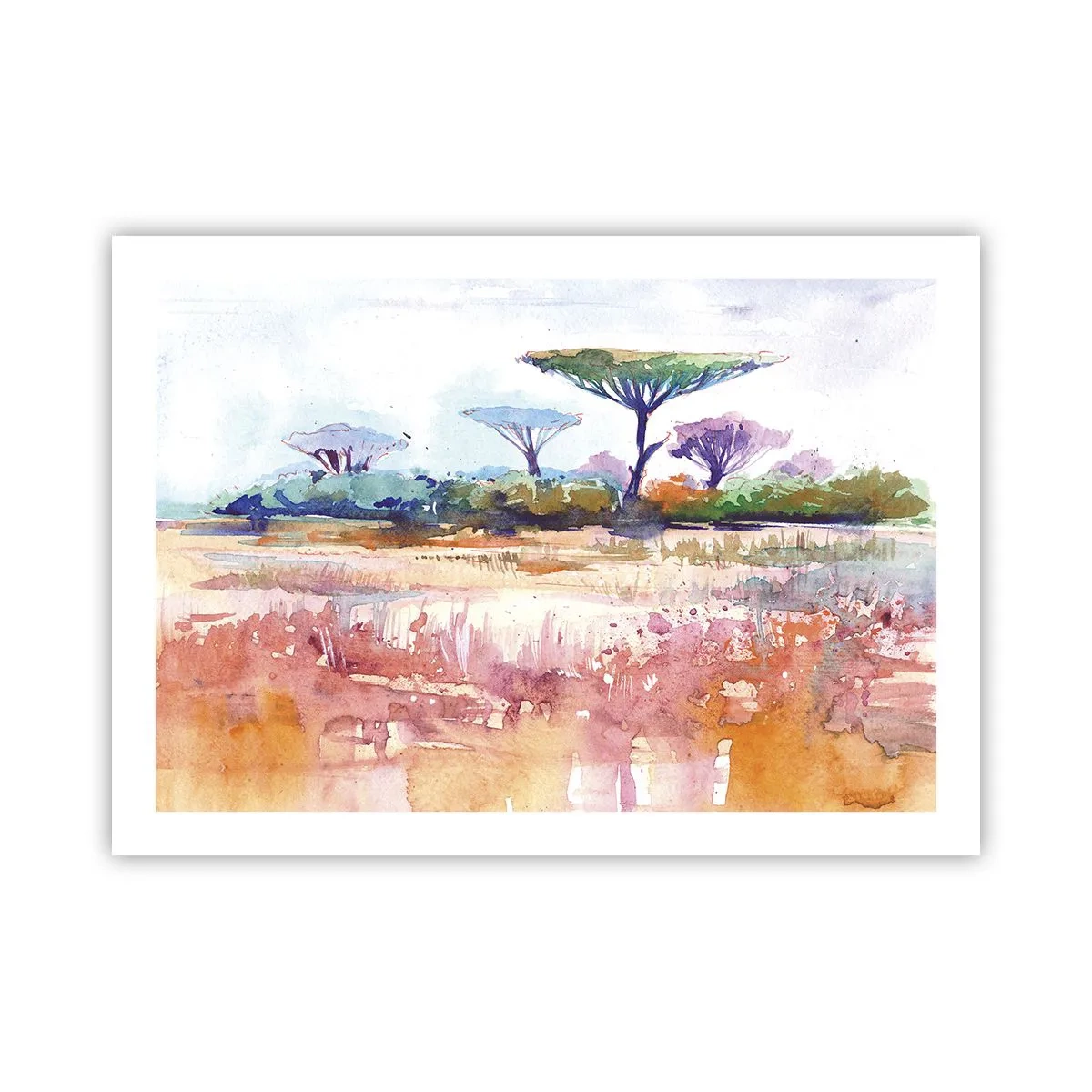 Plakát - Barvy savany - 70x50 cm