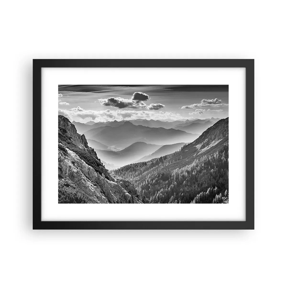 Plakát v černém rámu - Až k obzoru - 40x30 cm