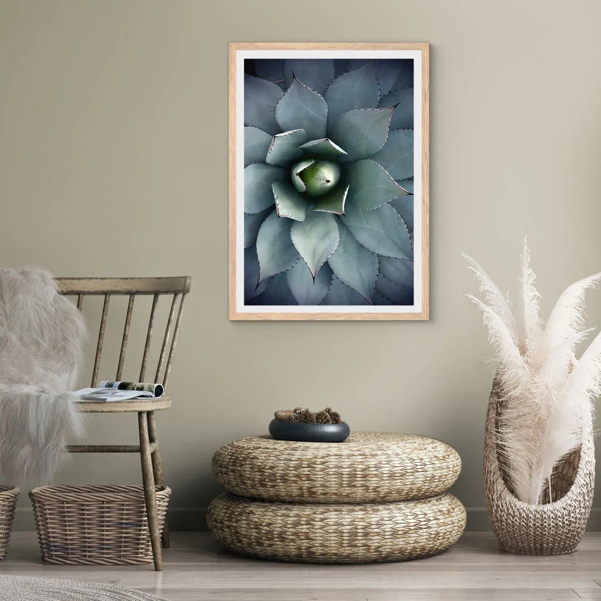 Plakát v rámu světlý dub - Svádí a varuje - 61x91 cm