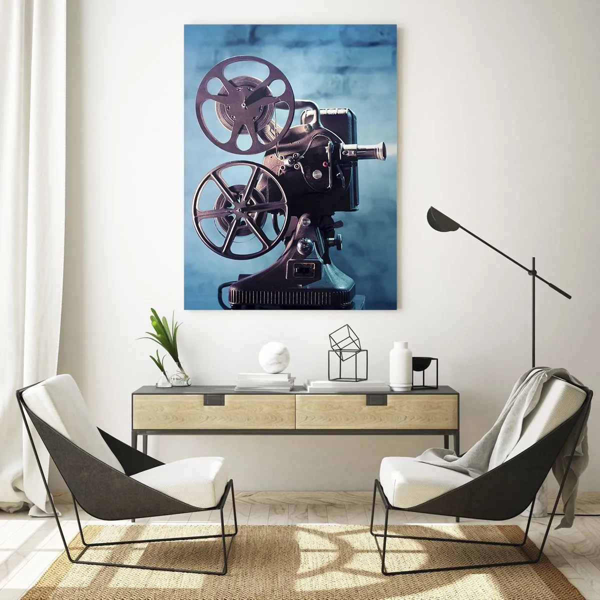 Obraz na skle - Ve starém kině - 50x70 cm