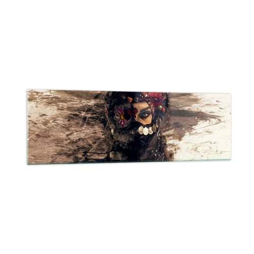 Obraz na skle - Přinejmenším znepokojující - 160x50 cm