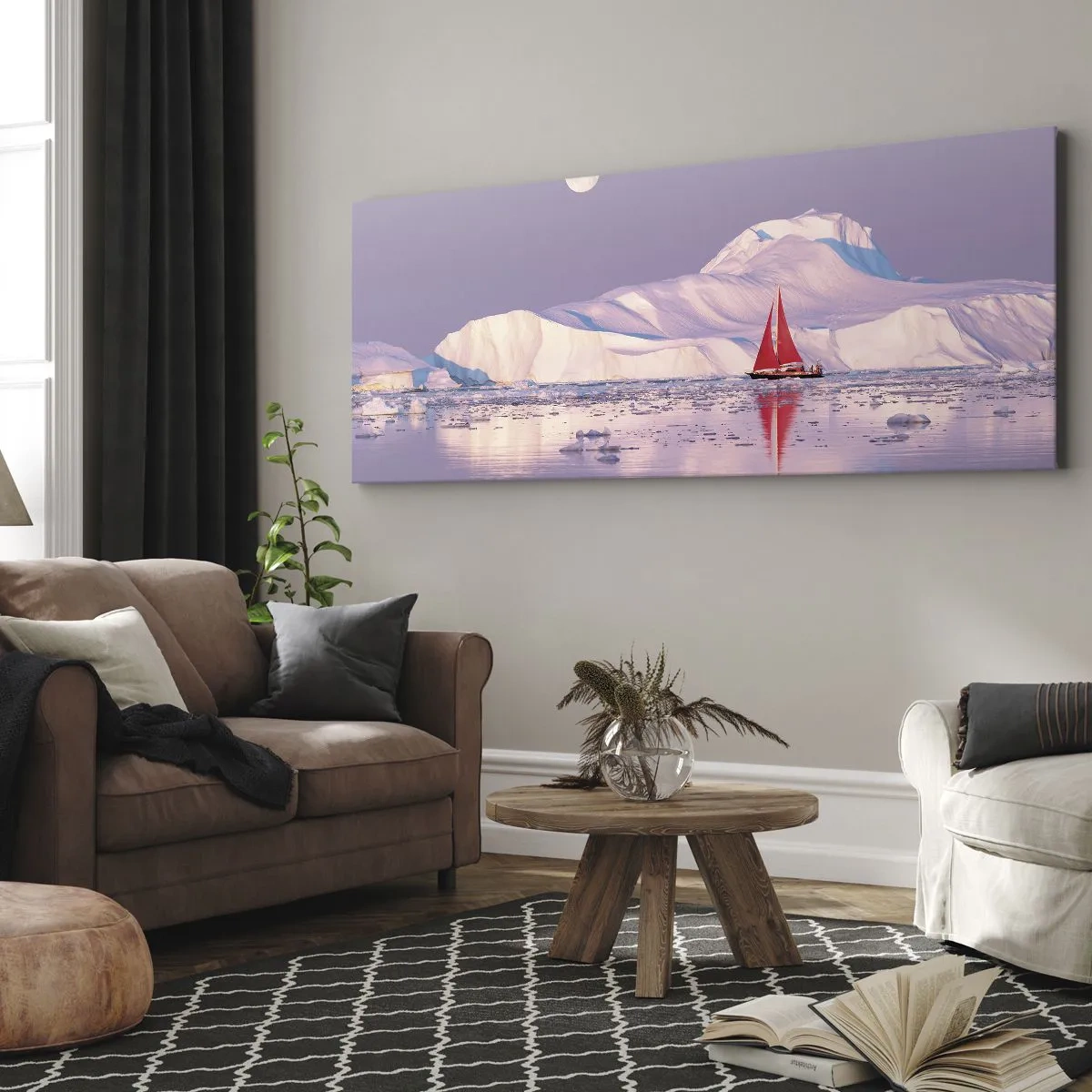 Obraz na plátně - Žár plachty, chlad ledu - 160x50 cm