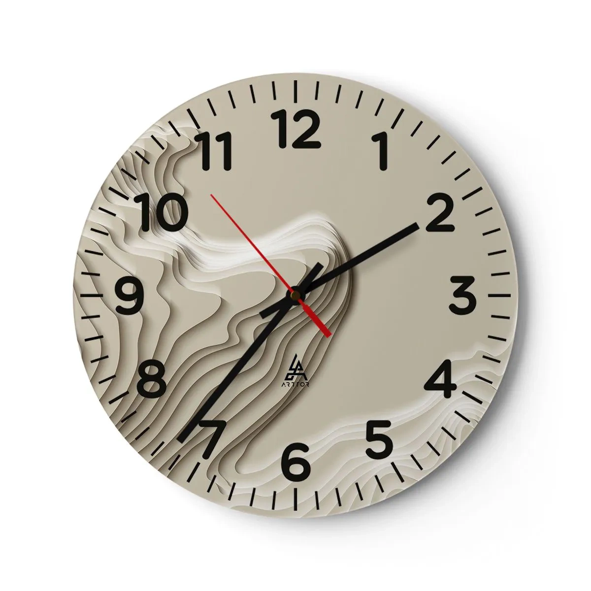 Nástěnné hodiny - Topografie umění - 30x30 cm