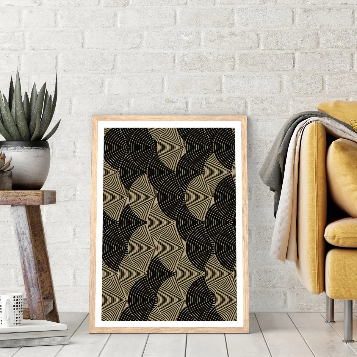 Plakát v rámu světlý dub - Jednota v mnohosti - 70x100 cm