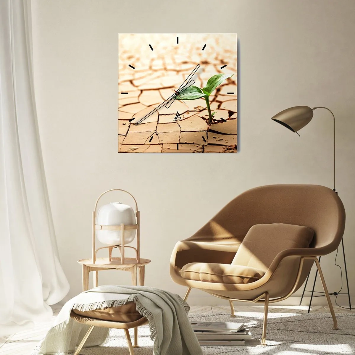 Nástěnné hodiny - Nespoutaná síla života - 30x30 cm