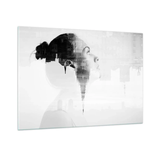 Obraz na skle - Z obou stran okna - 100x70 cm