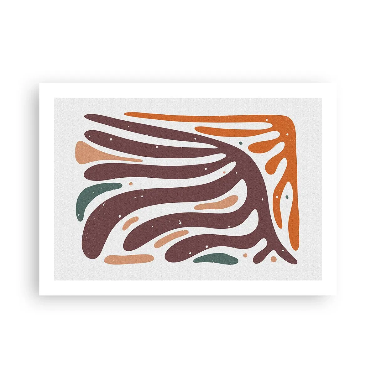 Plakát - Organická a radiální kompozice - 70x50 cm