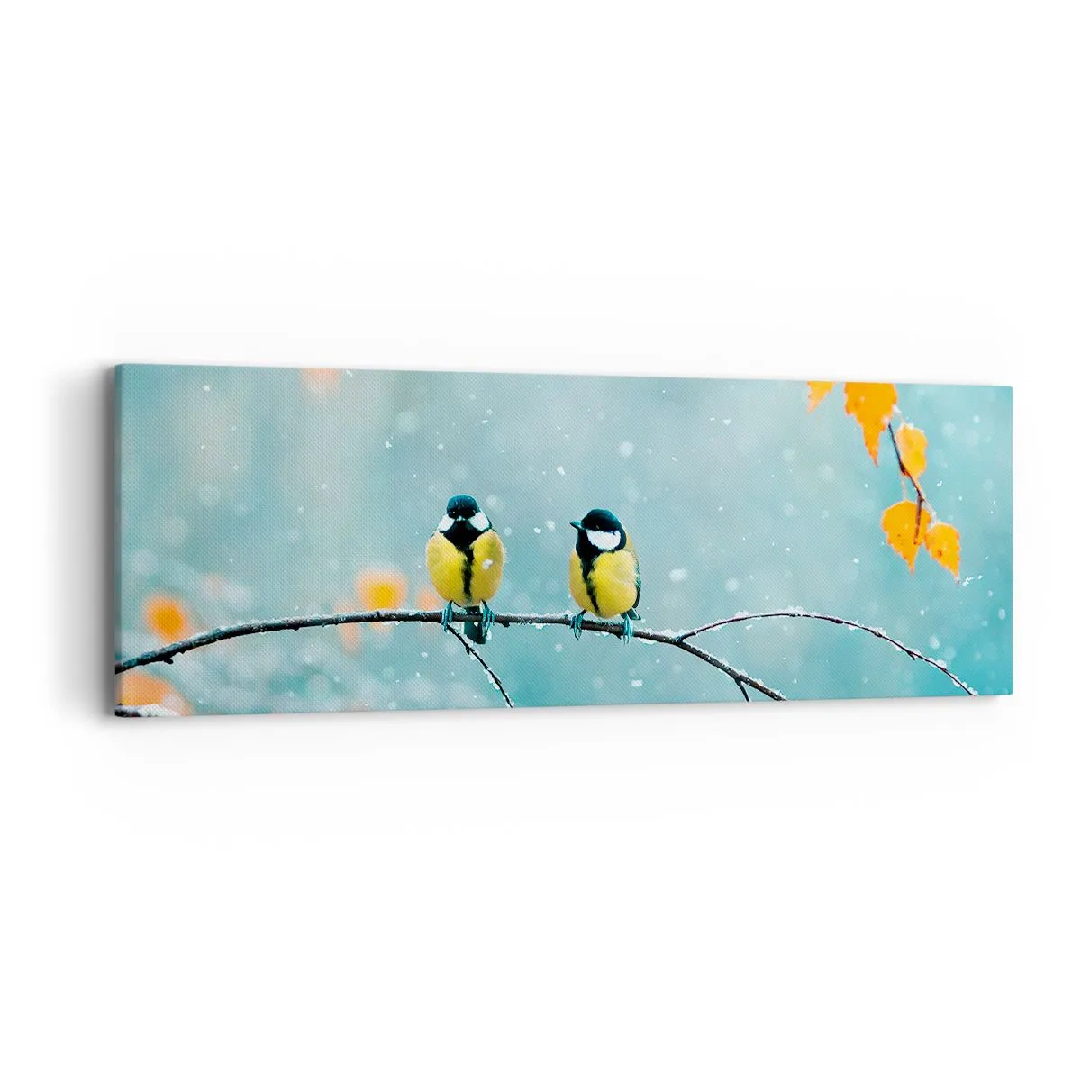 Obraz na plátně - Ptačí drby - 90x30 cm
