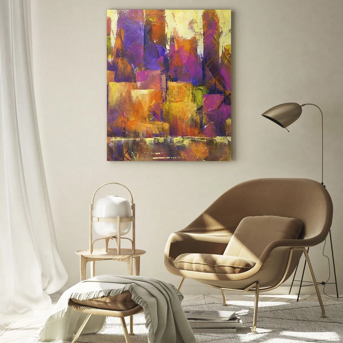 Obraz na skle - Metropolitní kompozice - 50x70 cm