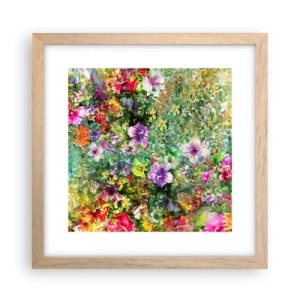Plakát v rámu světlý dub - Do květů, k záhubě - 30x30 cm