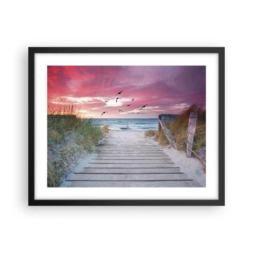 Plakát v černém rámu - Baltská imprese - 50x40 cm