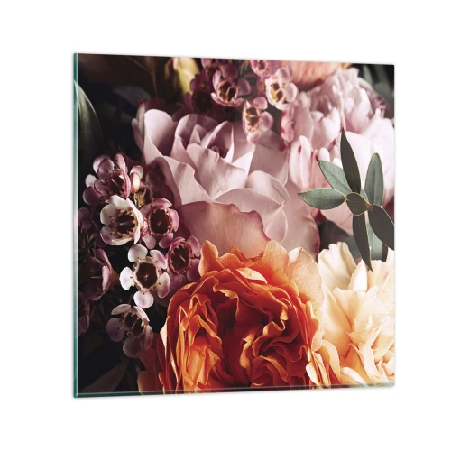 Obraz na skle - Zabalené do krásy - 50x50 cm