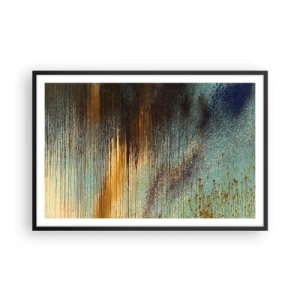 Plakát v černém rámu - Nenáhodná barevná kompozice - 91x61 cm