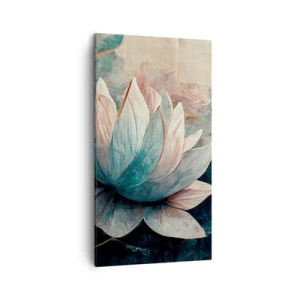 Obraz na plátně - Hvězdy a jezero - 45x80 cm