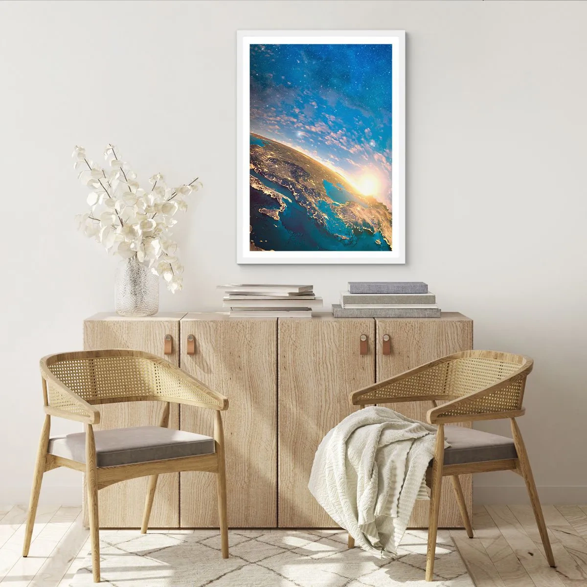 Plakát v bílém rámu - Podívejme se na sebe s odstupem - 50x70 cm