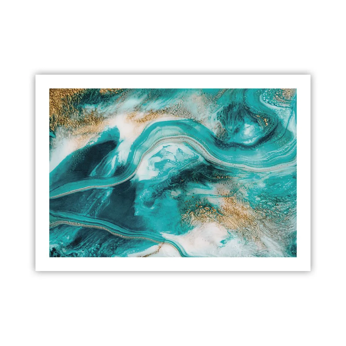 Plakát - Řeka zlata - 70x50 cm