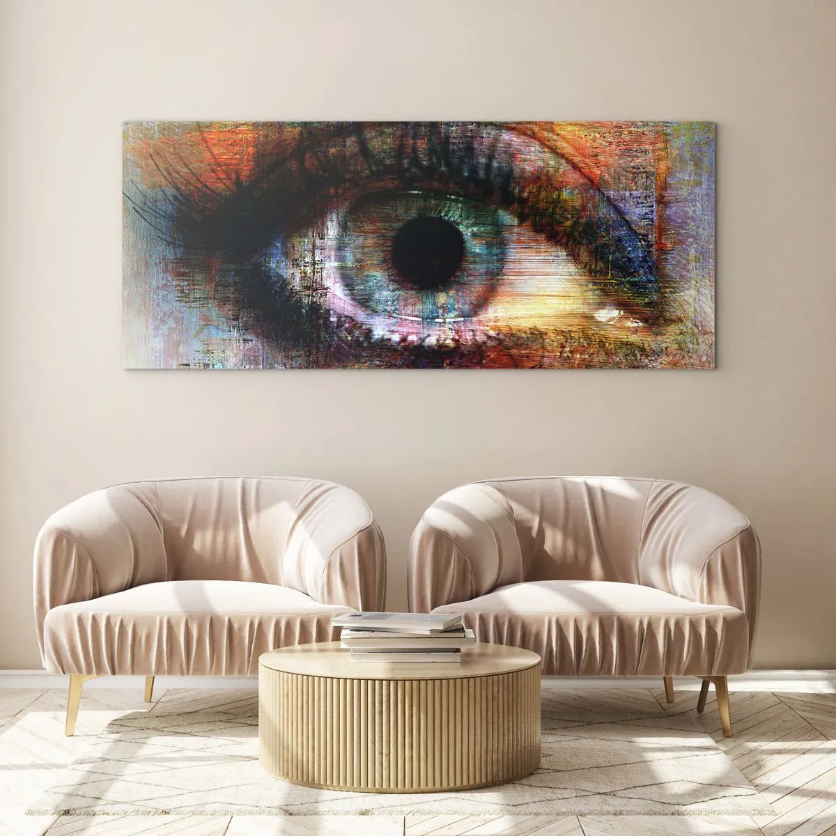 Obraz na skle - Lze se podívat do duše - 140x50 cm