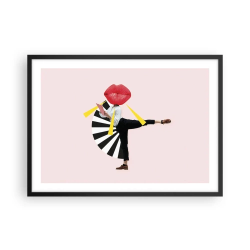 Plakát v černém rámu - Surrealistický pop-art - 70x50 cm
