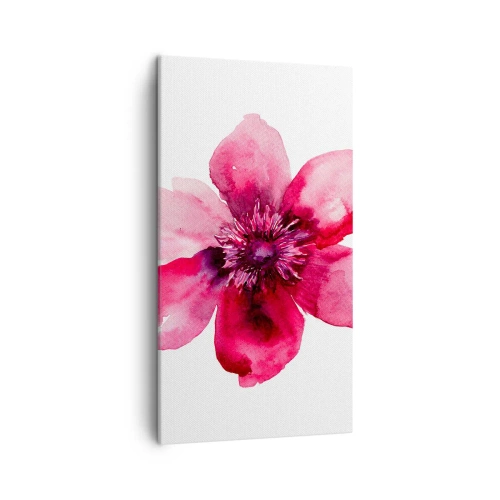 Obraz na plátně - Karmínový voňavý polibek - 45x80 cm