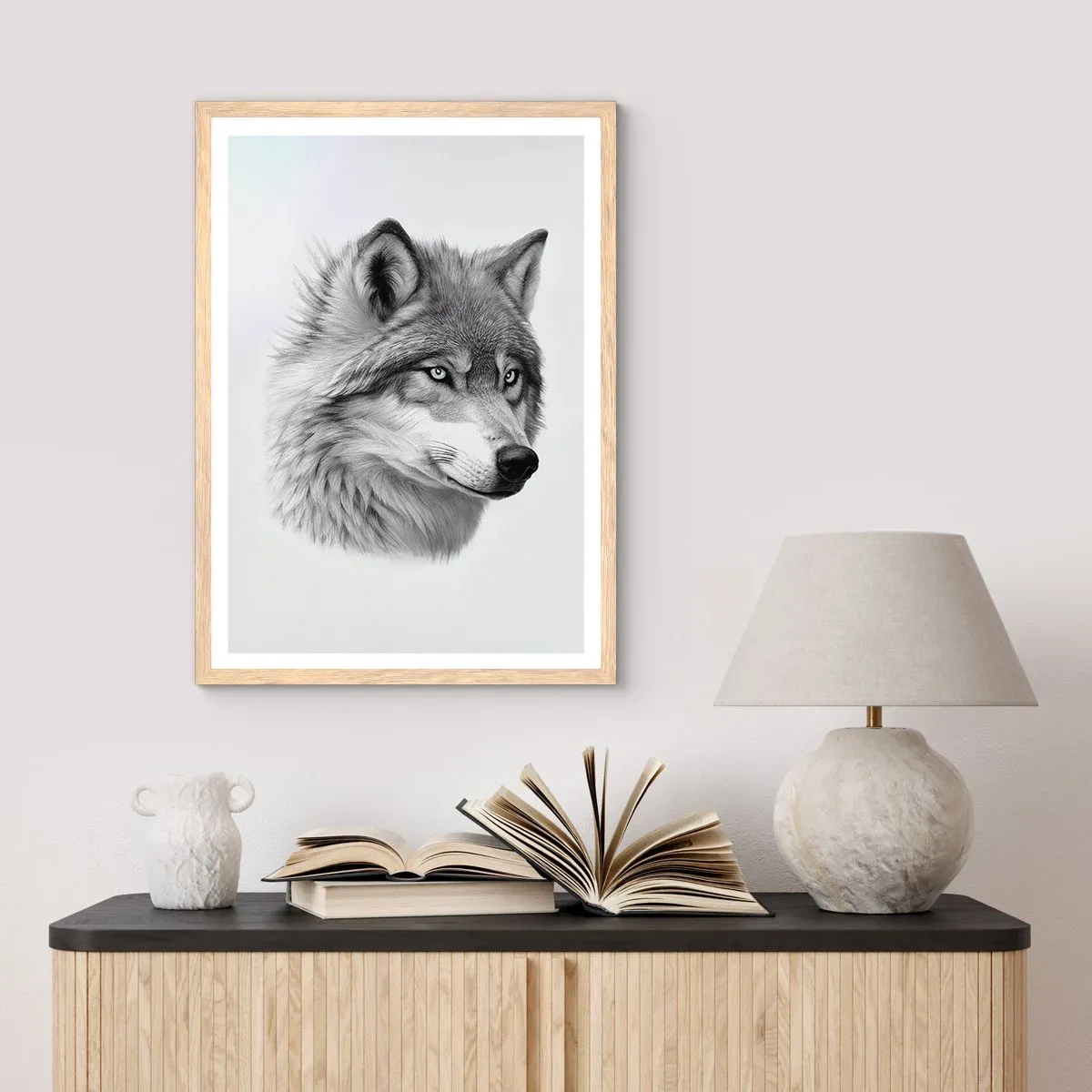 Plakát v rámu světlý dub - Alfa – bezpochybně - 61x91 cm