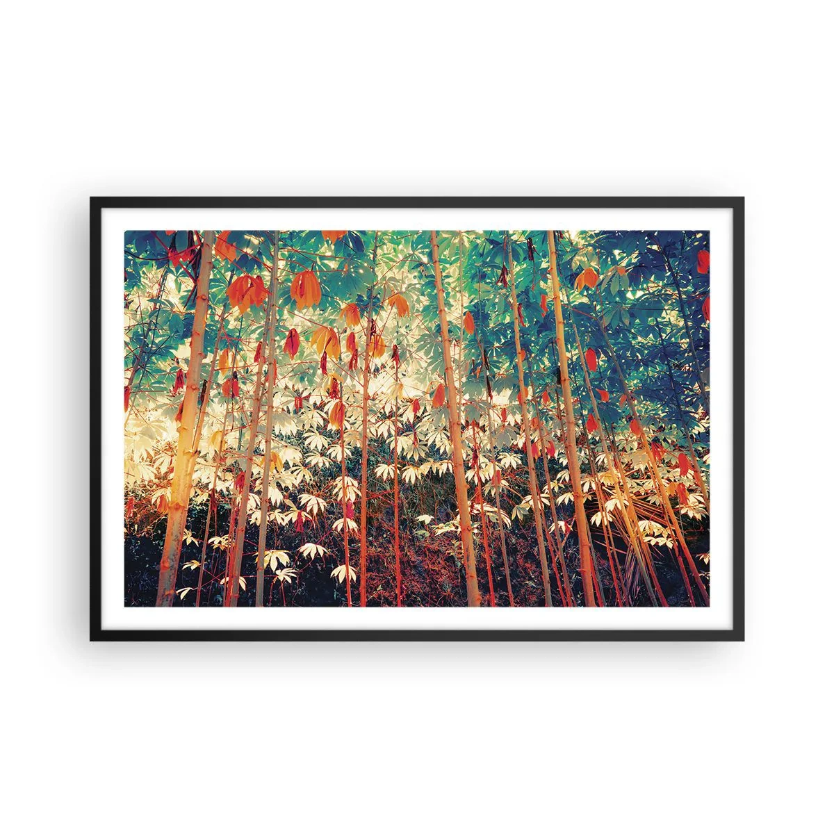 Plakát v černém rámu - Tajný život listů - 91x61 cm