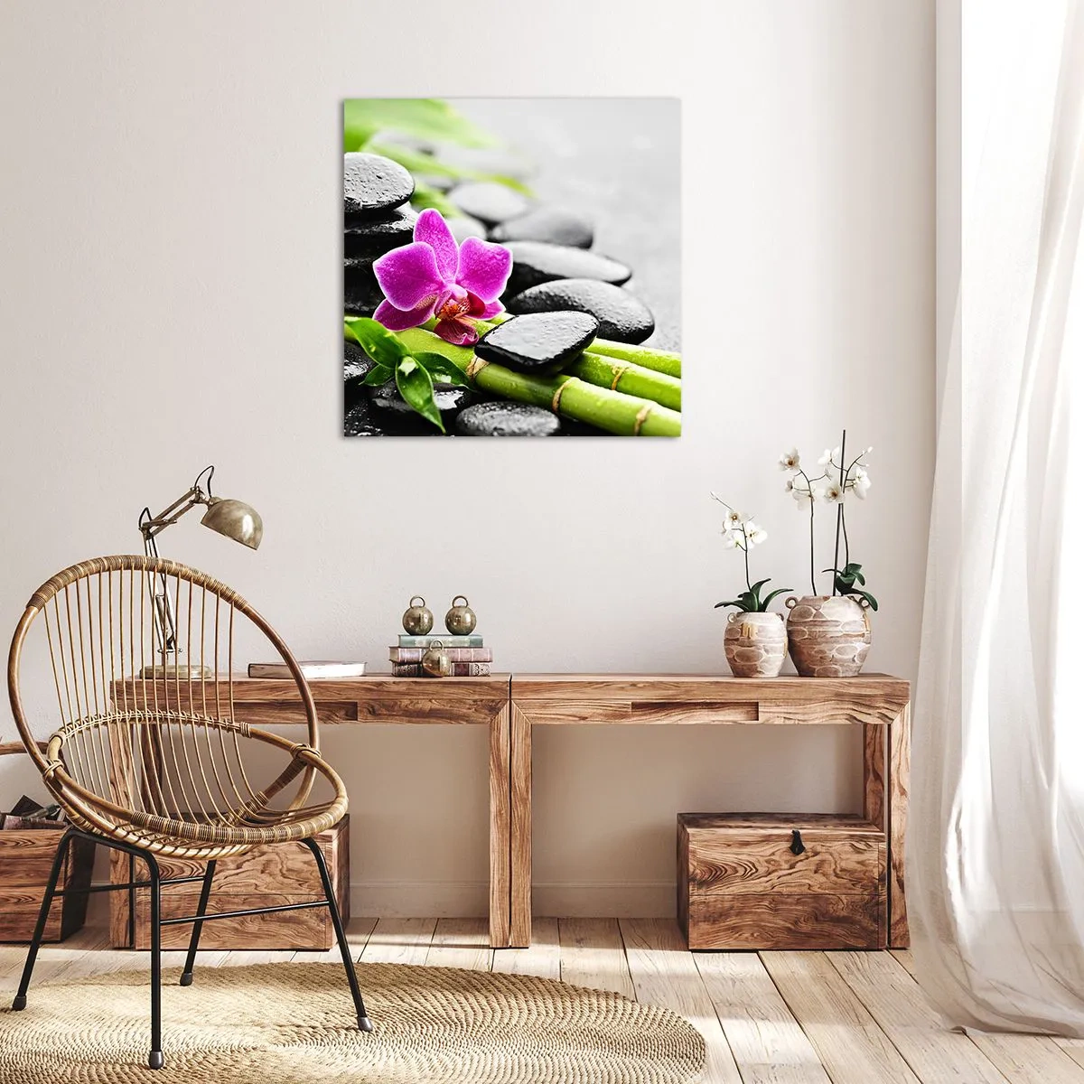 Obraz na plátně - V klidné rovnováze - 70x70 cm