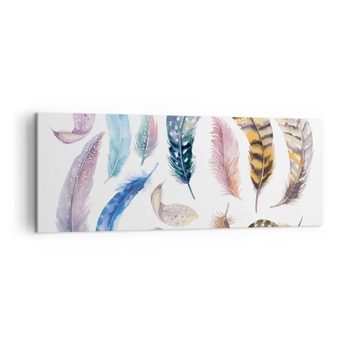 Obraz na plátně - Lehké, strakaté a vícebarevné - 140x50 cm