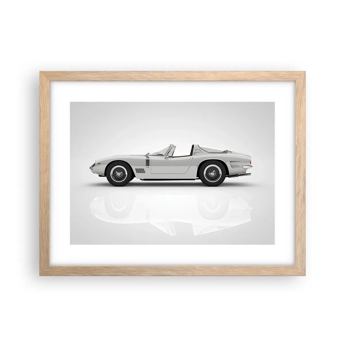 Plakát v rámu světlý dub - Příslib zábavy - 40x30 cm